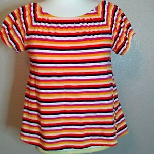 🎃🍂🍁/Old Navy | Girls | Large | Striped Short Sleeve Top